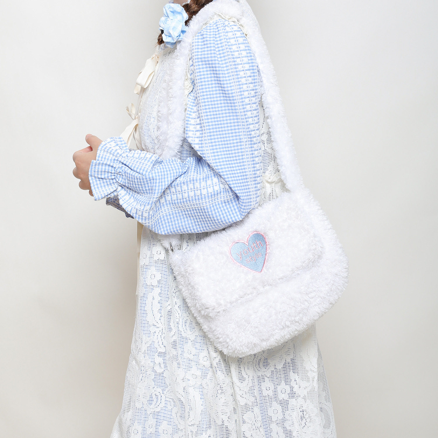 毛毛包包女式冬季时尚通勤单肩斜挎包 多巴胺学生毛绒翻盖小方包C,箱包皮具/热销女包/男包,单肩包,淘宝优惠券,粉丝福利购,淘宝优惠卷