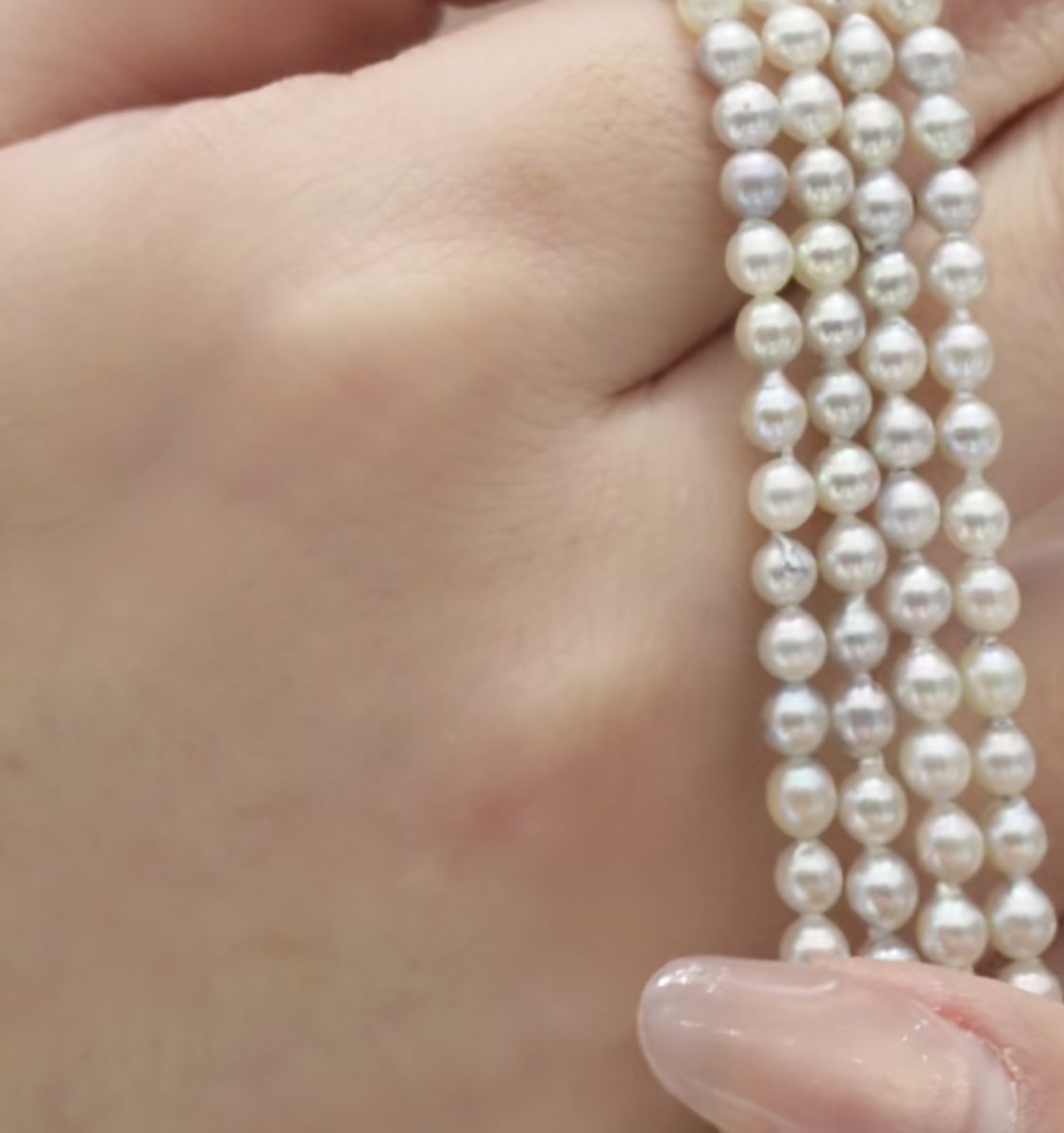 海水天然色真多麻小米珠项链@@DSL1038