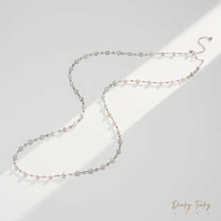 DSL951 s925海水真多麻满天星毛衣链 TINKY