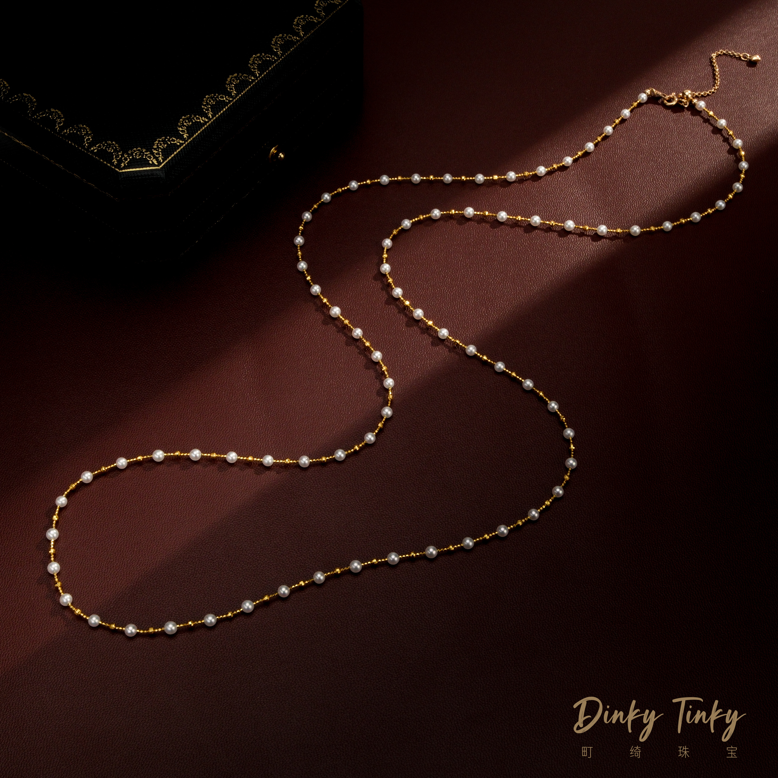 【TINKY】S925银淡水ak毛衣链 DFL254