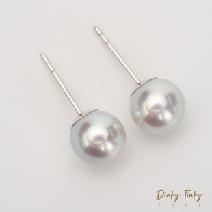 8真多麻耳钉 18k天然色7 DSE111 TINKY