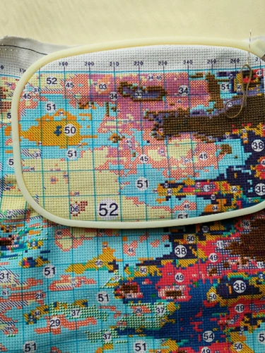 Высококачественное ABS Пластиковая квадратная вышивка растяжения 27*40 Средний вышитый вышитый молоко