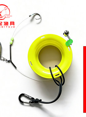 手线盘石斑大鱼手丝线圈30#40#50#钓鱼盘线圈绑好成品海钓缠线盘