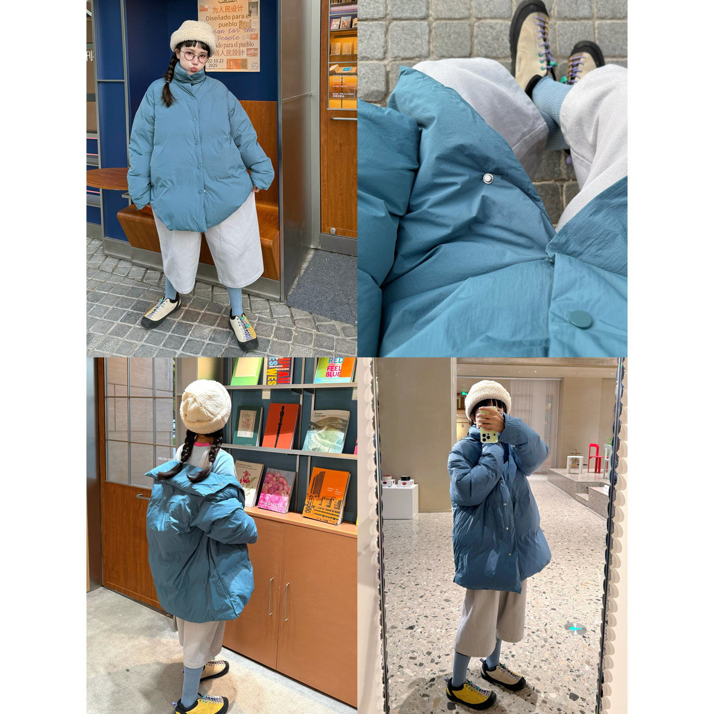 简约小立领90白鸭绒羽绒服外套