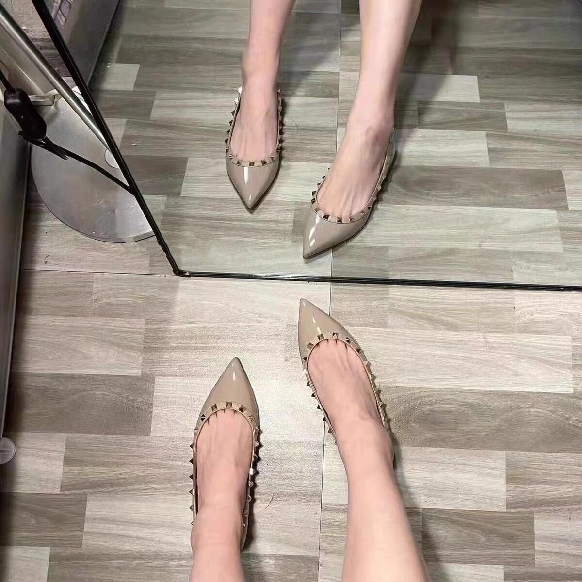 铆钉单鞋女瓢鞋晚晚风温柔