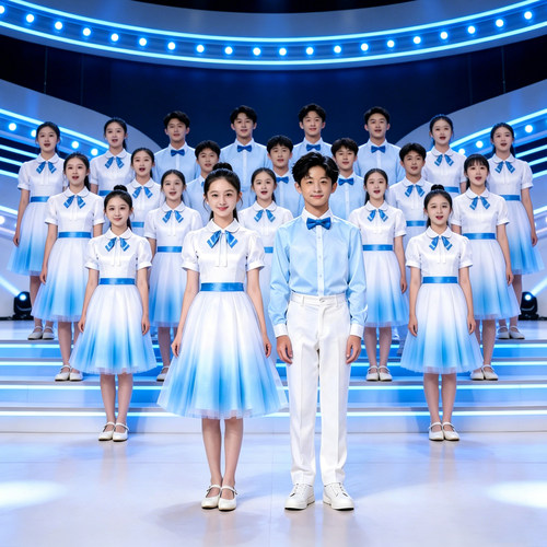 中学生合唱朗诵礼服演出服