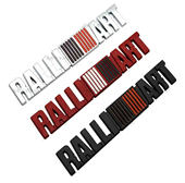 三菱个性 RALLIART车标金属车身贴 菱帅EVO 改装 车标翼神菱