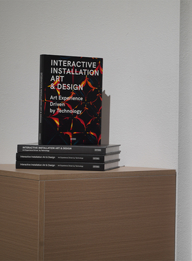 互动装置艺术设计真书艺术黑米白灰颜色硬壳精装简约现代陈设摆件