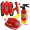 Large fire extinguisher+water gun+cap