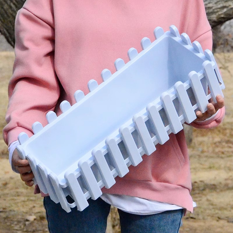 栅栏式花盆长条长方形花槽塑料菜园大号种菜盆树脂阳台专用居家