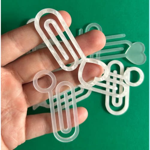 创意新品亚克力回形针办公热升华回形针笔记本文件卡夹DIY曲别针