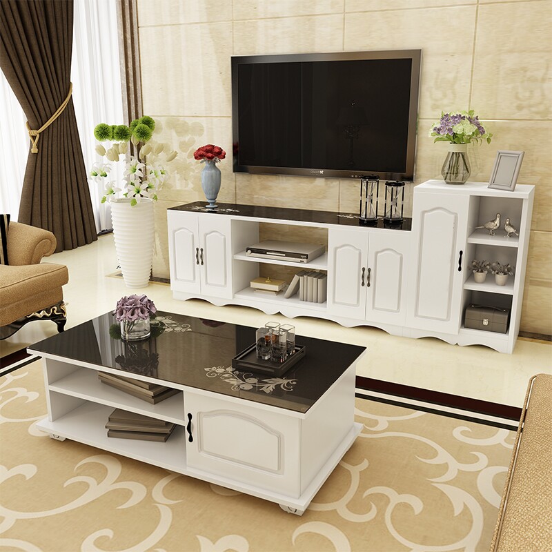 欧式电视柜小户型客厅组合边柜简约现代钢化玻璃高款卧室电视机柜|ruв категории жилой мебели, кабинет, телевизионный шкаф - от Buy2taobao.com для оказания профессиональной услуги покупки агента Taobao
