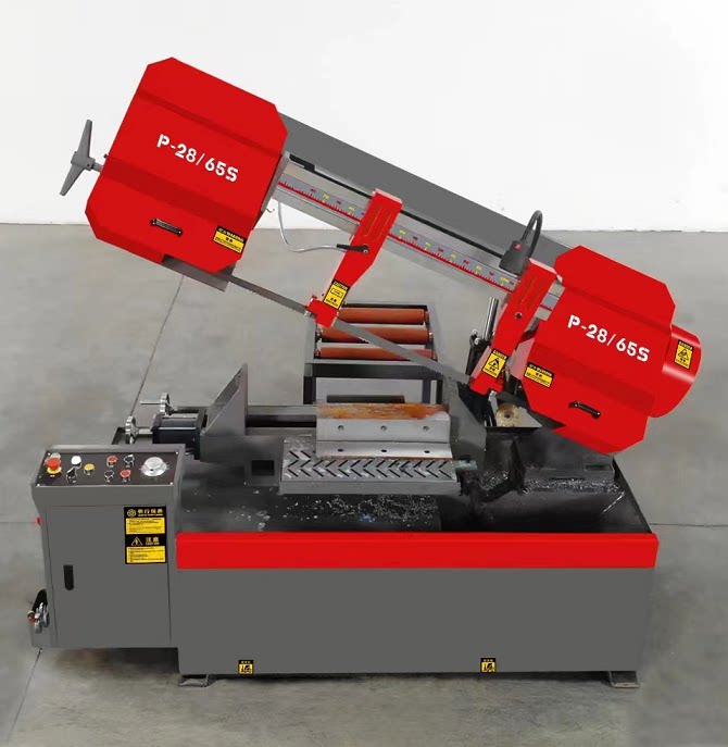 自动金属切割钢筋材铝合金卧式切割机大功率4028带锯床半自动包邮