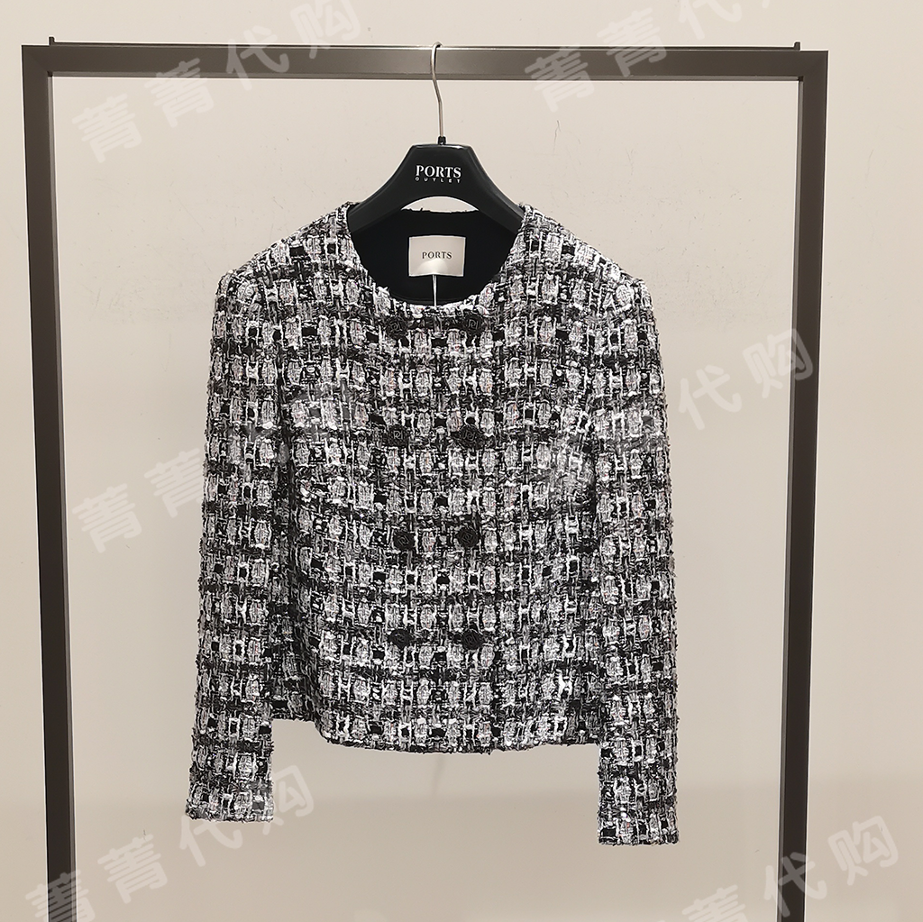 PORTS宝姿国内专柜正品代购2024秋冬上衣外套LT9J085UFO005 12800