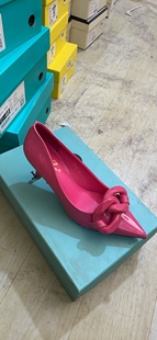 漆皮粉色2024年春新款链条浅口气质百搭细高跟单鞋女鞋8092-60