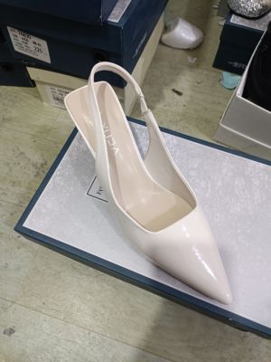 2025新款时尚女鞋尖头细跟高跟鞋女凉鞋女鞋22006米色