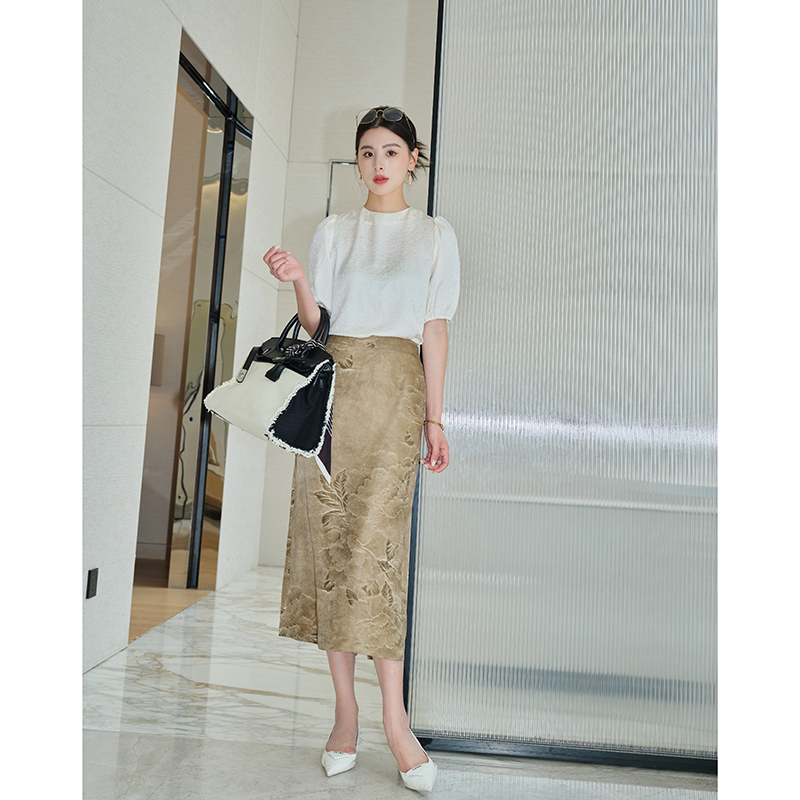 尚孚短袖真丝上衣新中式桑蚕丝