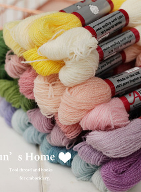 英国Appletons 羊毛刺绣线 春天的配色 35色套装