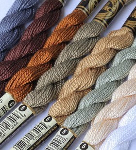 法国DMC 5号蕾丝线 珍珠棉 25米刺绣线 流苏线 大地色系(2) 18色