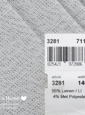 德国进口zweigart 3281 28CT 亚麻 带金属丝十字绣布 2020新品布