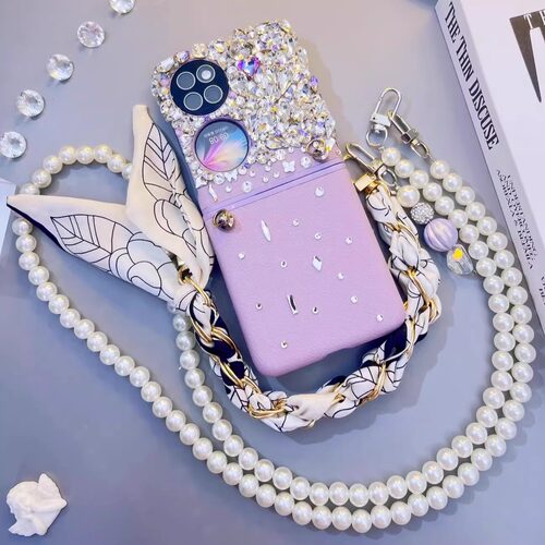 闪钻紫色奢华HUAWEIPOCKETS皮壳