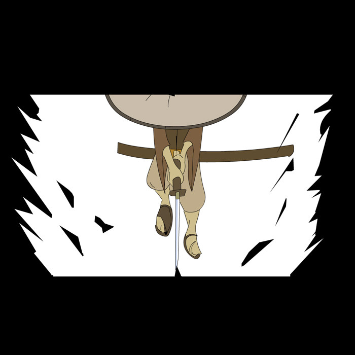 flash动画源文件人物跳起一刀划破黑暗动作