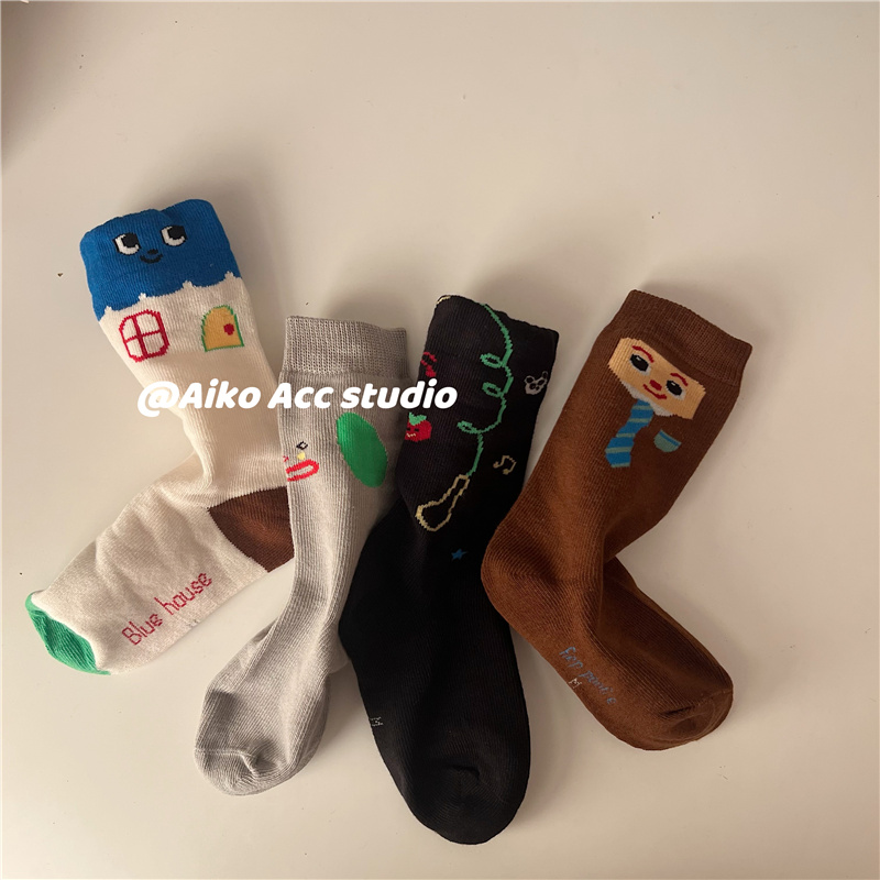 AIKOACC韩国儿童袜子秋冬新款