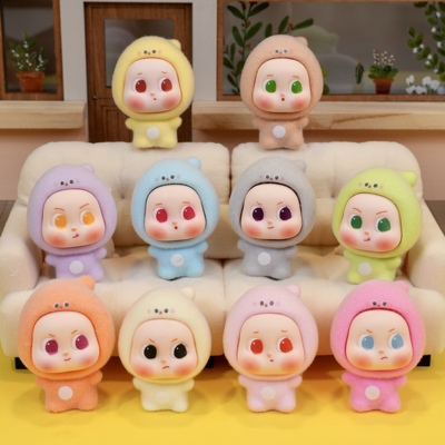 植绒小星星小狗房间家居桌面摆件