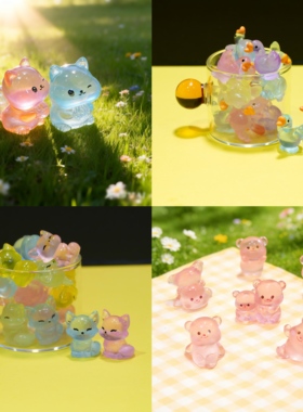 夜光动物合集桌面装饰摆件