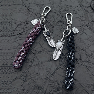 cleanfit编织小挂件绳裤子配件装饰腰间挂饰绳男复古街舞挂链嘻哈