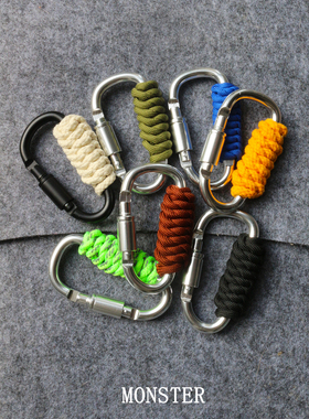 原创cleanfit钥匙扣配件编织腰挂男士oakley风格腰间挂件登山扣潮