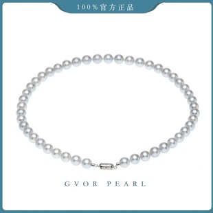 A1873 9MM S925海水灰珍珠项链