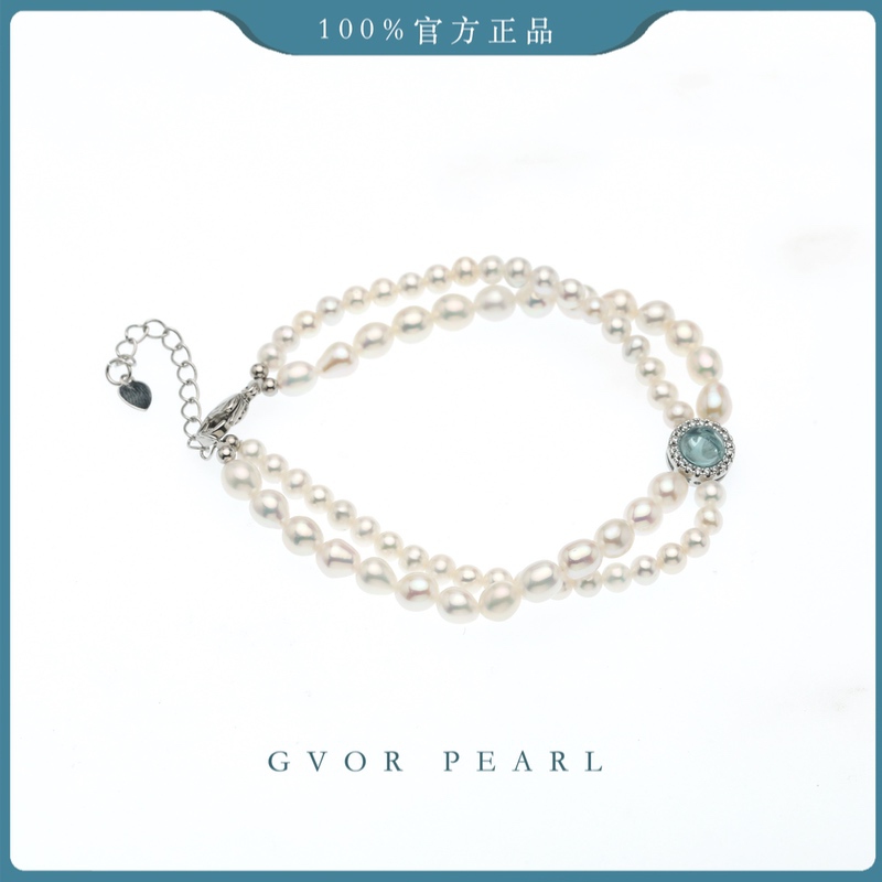 双层珍珠手链4-5/5-6mm C1388