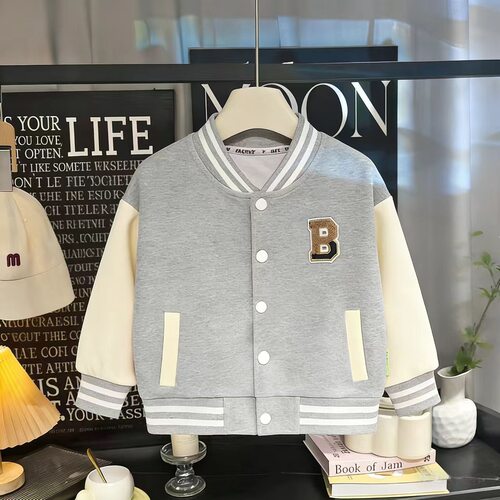 春秋新款儿童外套棒球服baseball jersey夹克上衣运动服春秋款