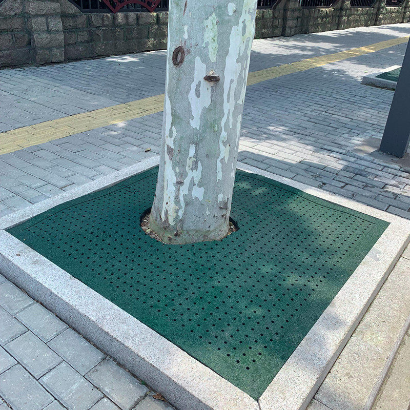厂家直销可定制麻点橡胶护树板 一米品质款环保树池盖板