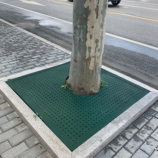 厂家直销市政道路渗水环保橡胶护树板 绿麻点树池盖板 树蓖子 0.