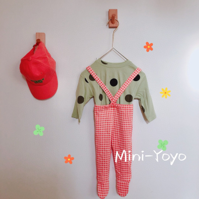网红宝宝周岁派对过生日拍照服装儿童女宝时髦套装男童可爱背带裤