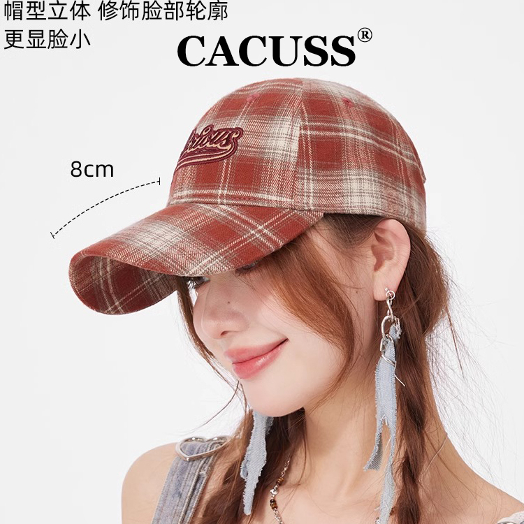 CACUSS棒球帽子女春夏季鸭舌帽