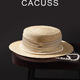 CACUSS帽子女士春夏轻奢草帽防晒帽优雅珍珠度假风遮阳帽高级礼帽