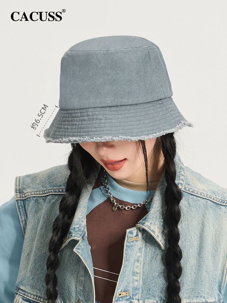 CACUSS渔夫帽牛仔盆帽纯棉