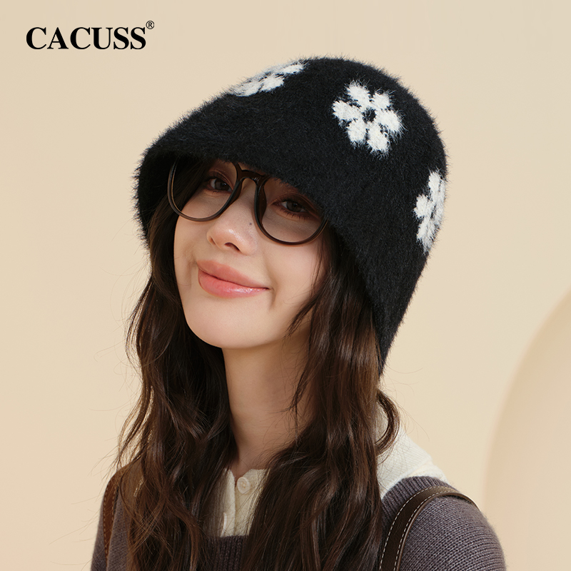 CACUSS帽子女新款秋冬季可爱