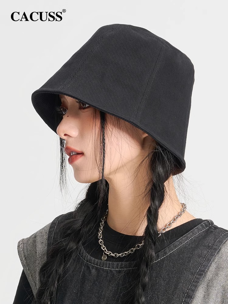 CACUSS帽子女春夏季大头围渔夫帽