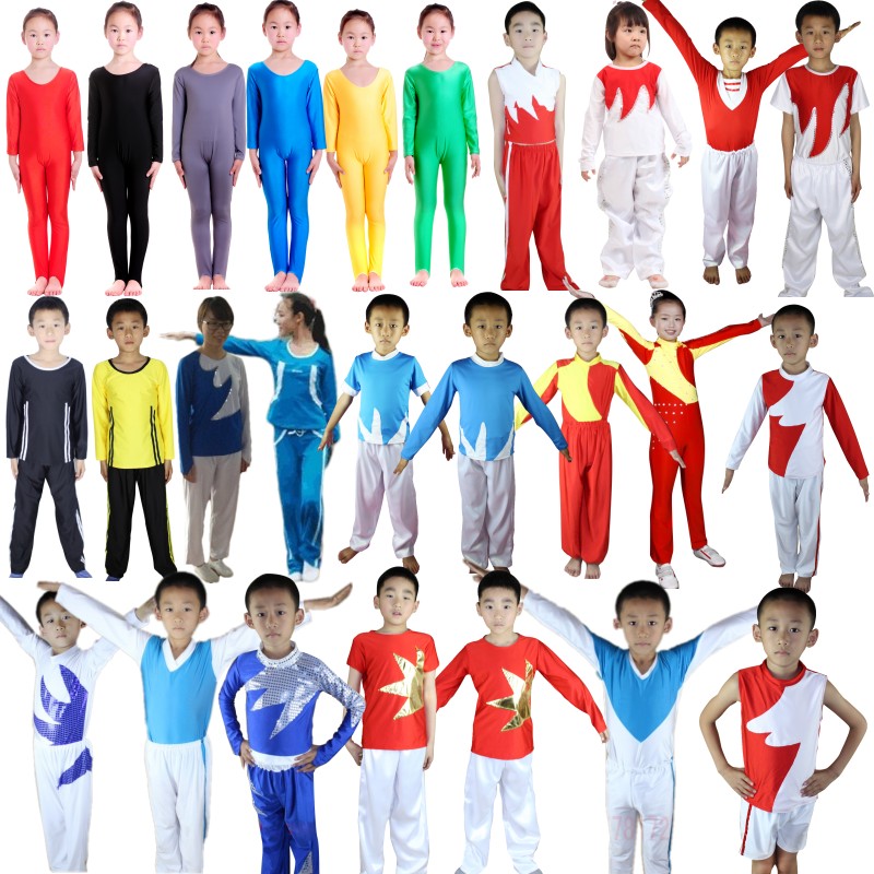 中小学生体操服儿童健美练功比赛