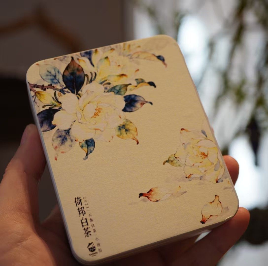 上新/云南白茶/2021年/倚邦麻栗树/3克纽扣饼