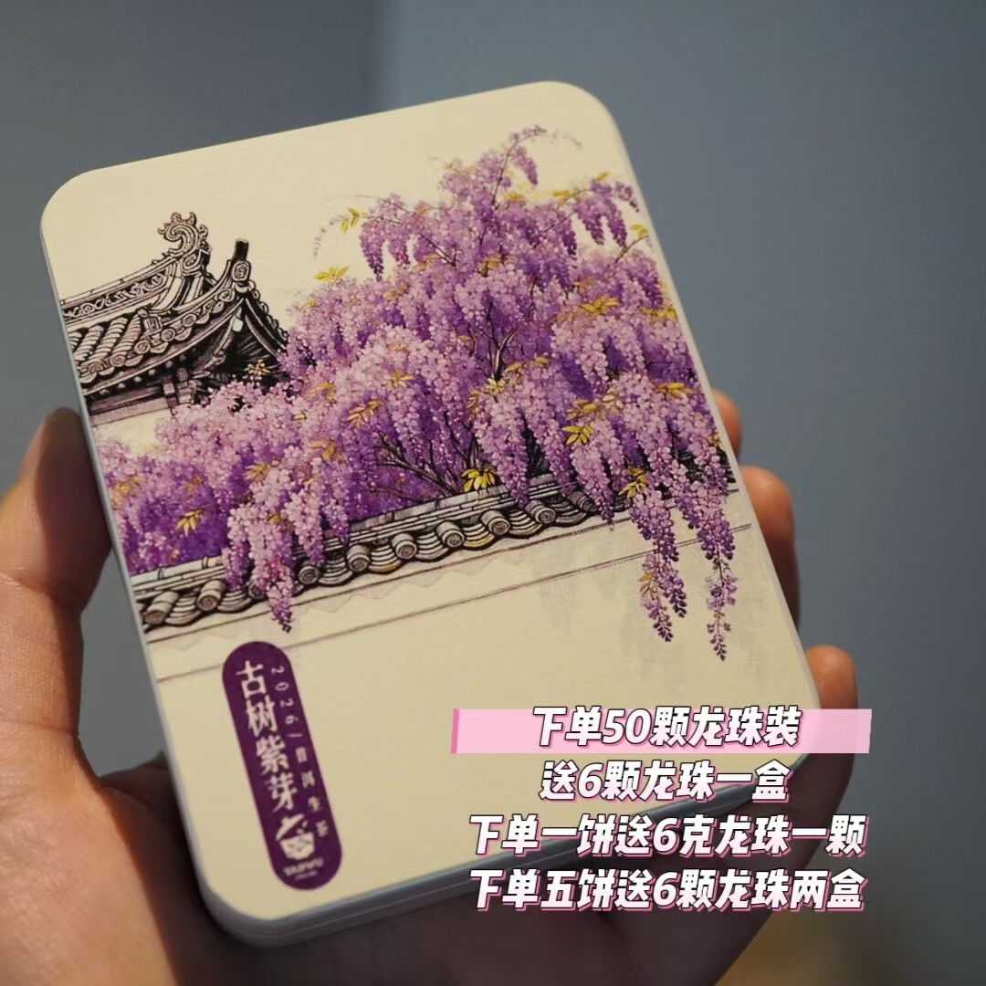 上新/古树紫芽/2026年/普洱生茶/娜罕古树/鲜掉眉毛