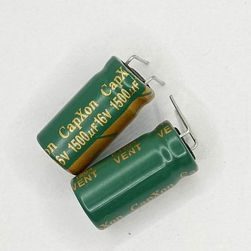 10只16v1500uF丰宾10*20电解电容台产capxon电源主板滤波105度