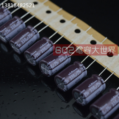 100只25v330uF尼吉康PJ高频低阻显示主板滤波电解电容 105度10*16