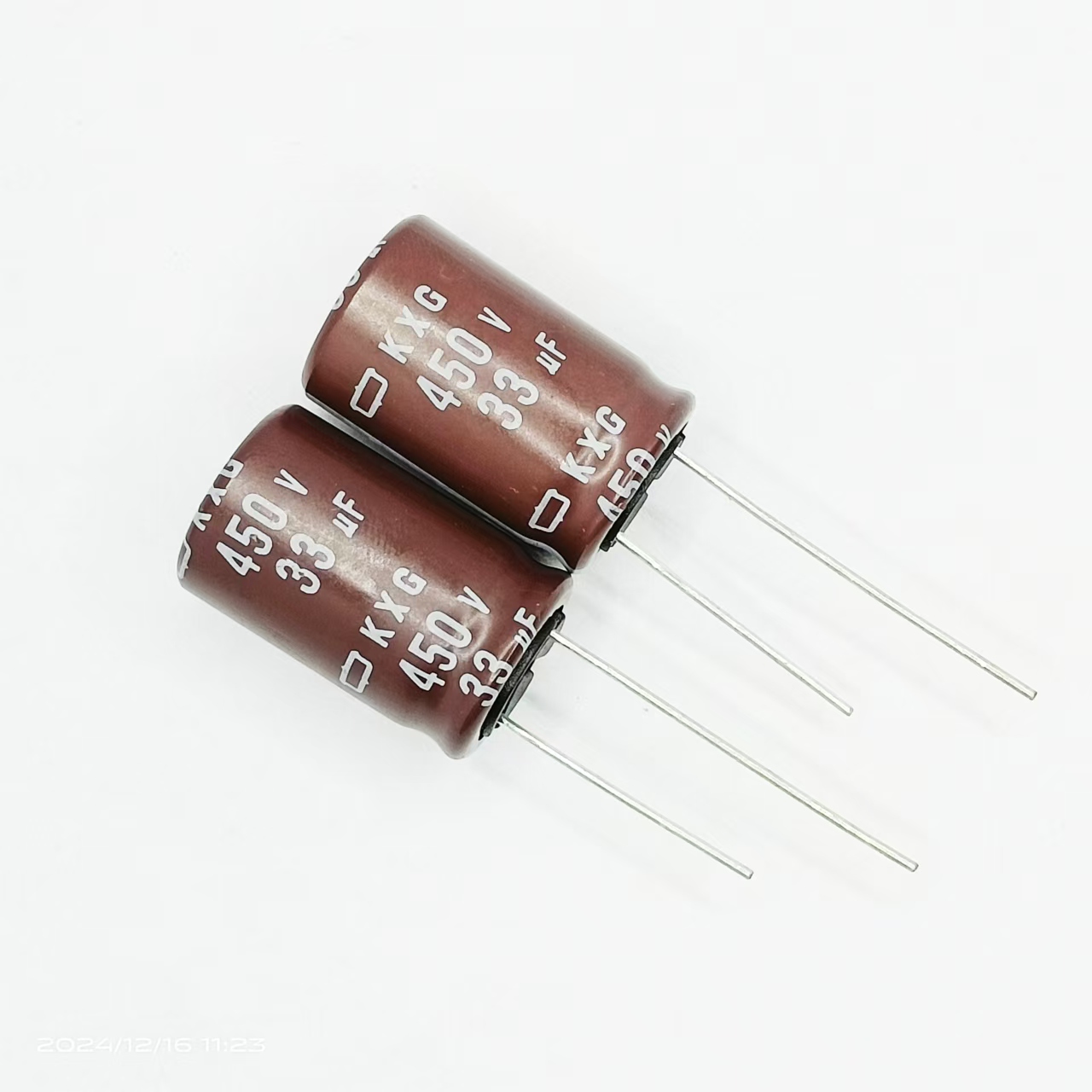 10只450v33uf黑金刚16*25电解电容KXG高频低阻长寿命105度