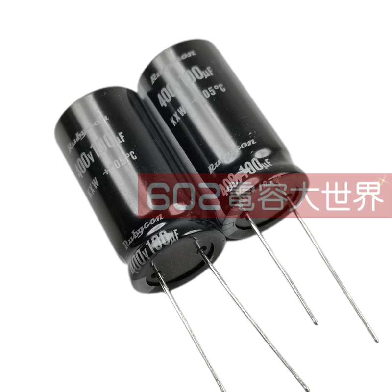 5只400v100uf红宝石16*30铝电解电容器KXW 电源板直流滤波标准品