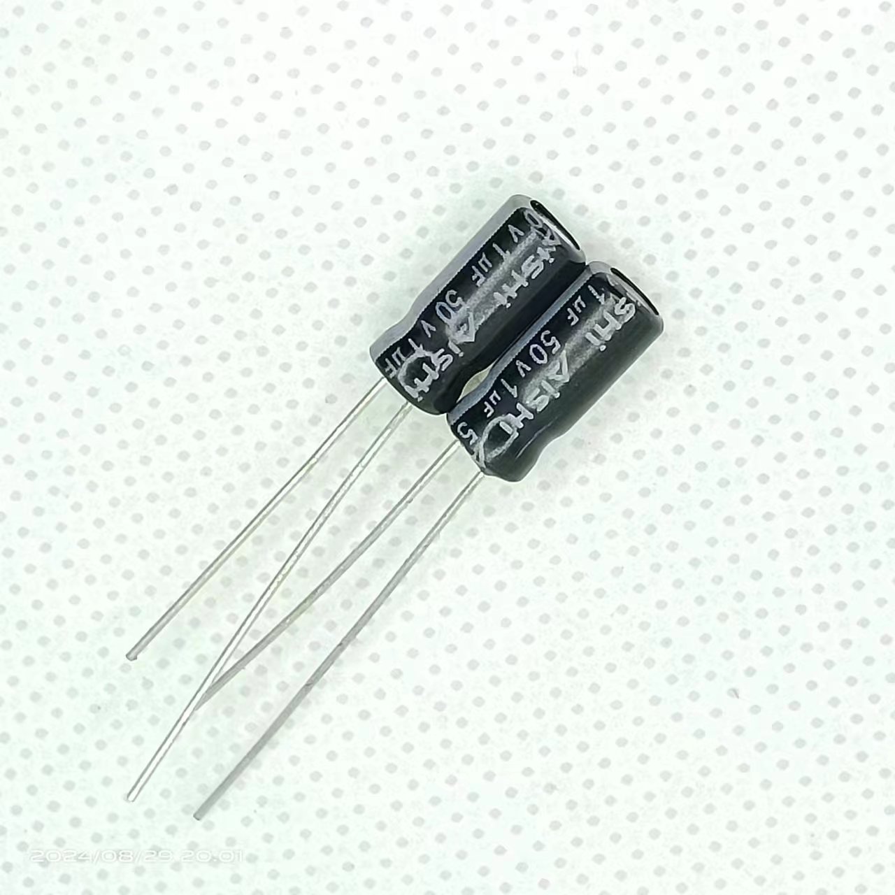 20只50v1uf艾华WH铝电解电容5*11主板滤波原装105度